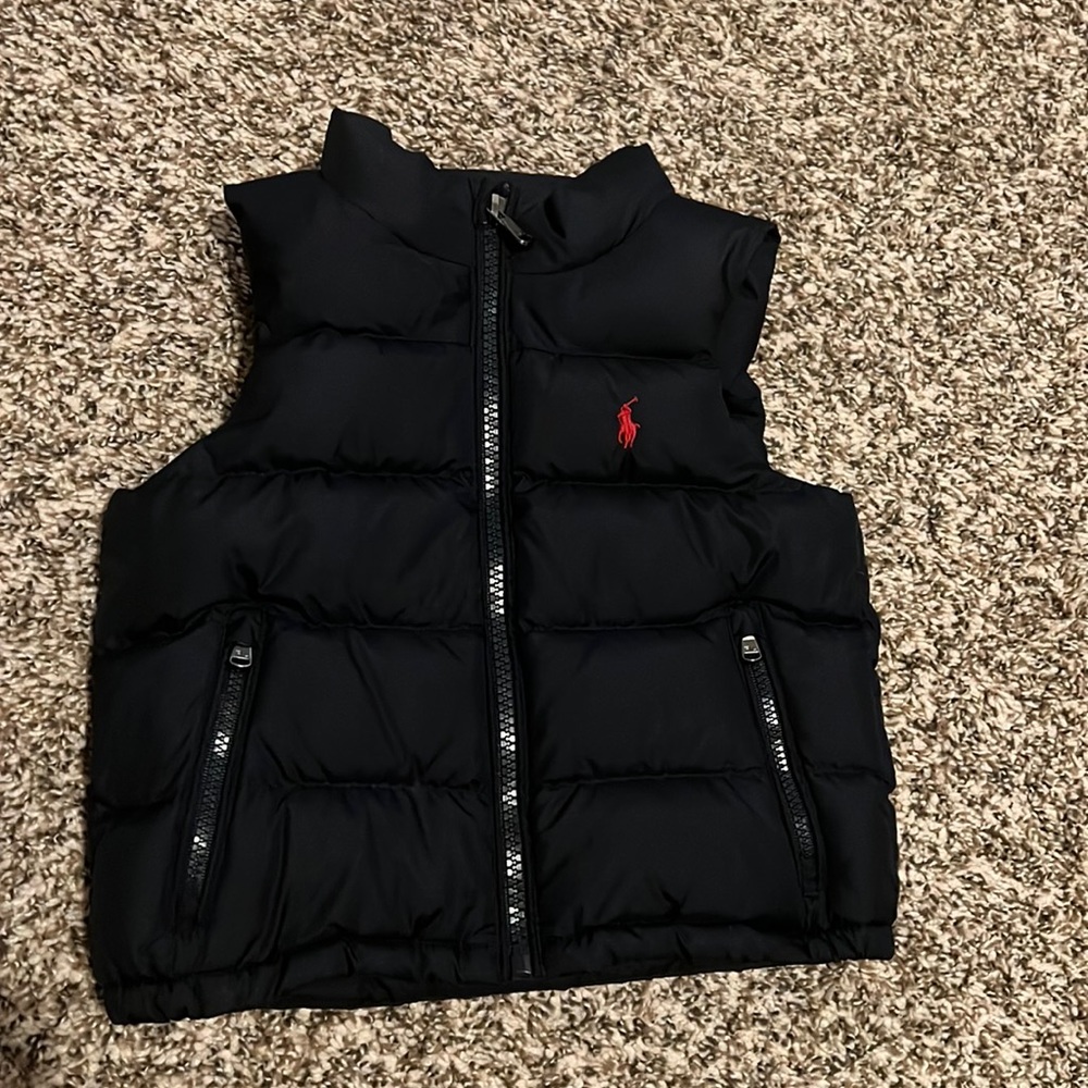 Water-Repellent Down Vest / Navy Blue / 12M